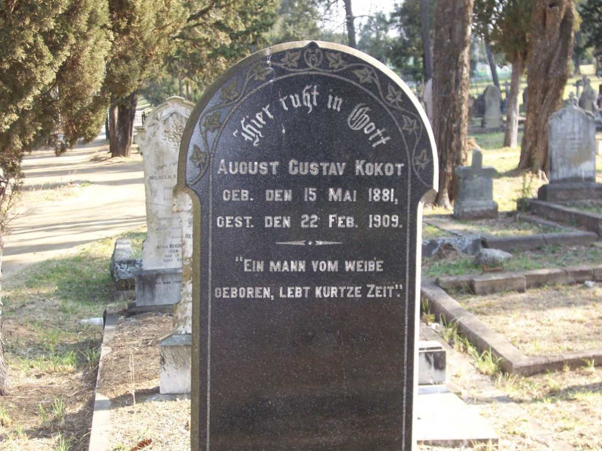 KOKOT August Gustav 1881-1909