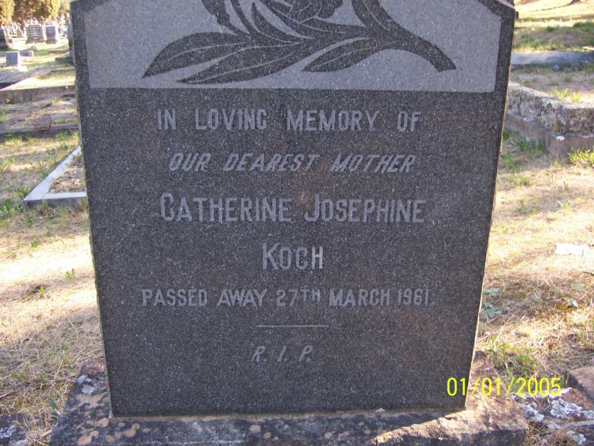 KOCH Catherine Josephine -1961