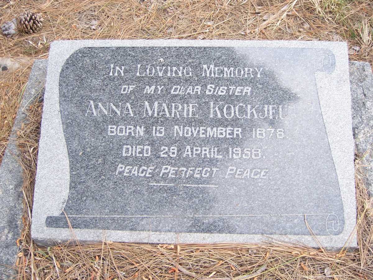 KOCKJEU Anna Marie 1876-1958