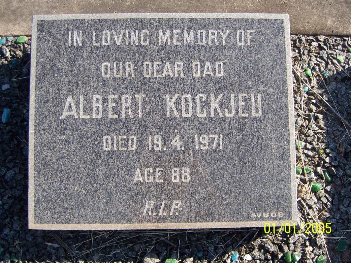 KOCKJEU Albert -1971