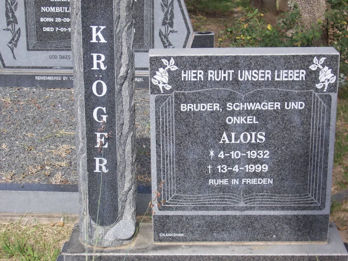KROGER Alois 1932-1999