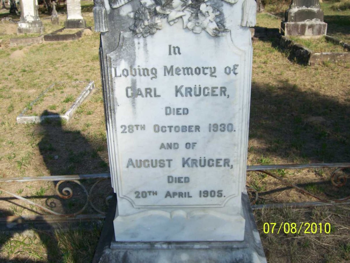 KRUGER Carl -1930 :: KRUGER August -1905