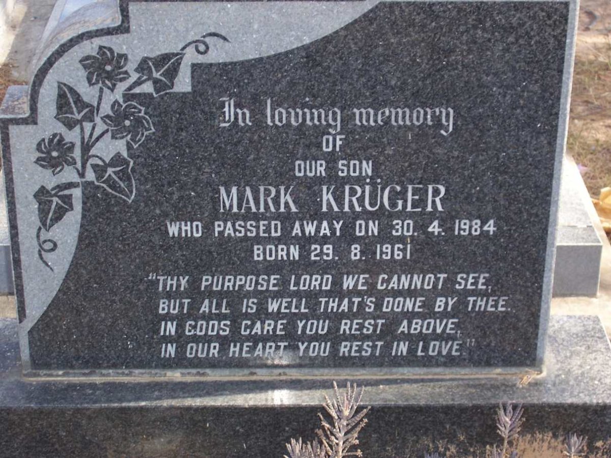 KRUGER Mark 1961-1984