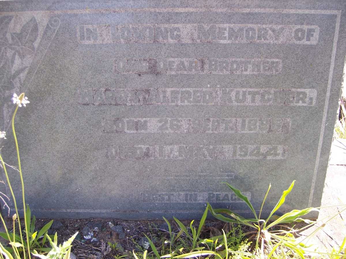 KUTCHER Harry Alfred 1895-1944