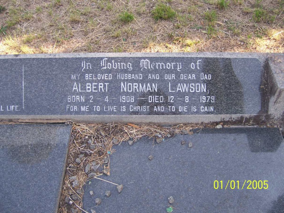 LAWSON Albert Norman 1908-1979 &amp; Muriel Winifred 1907-1992 _1