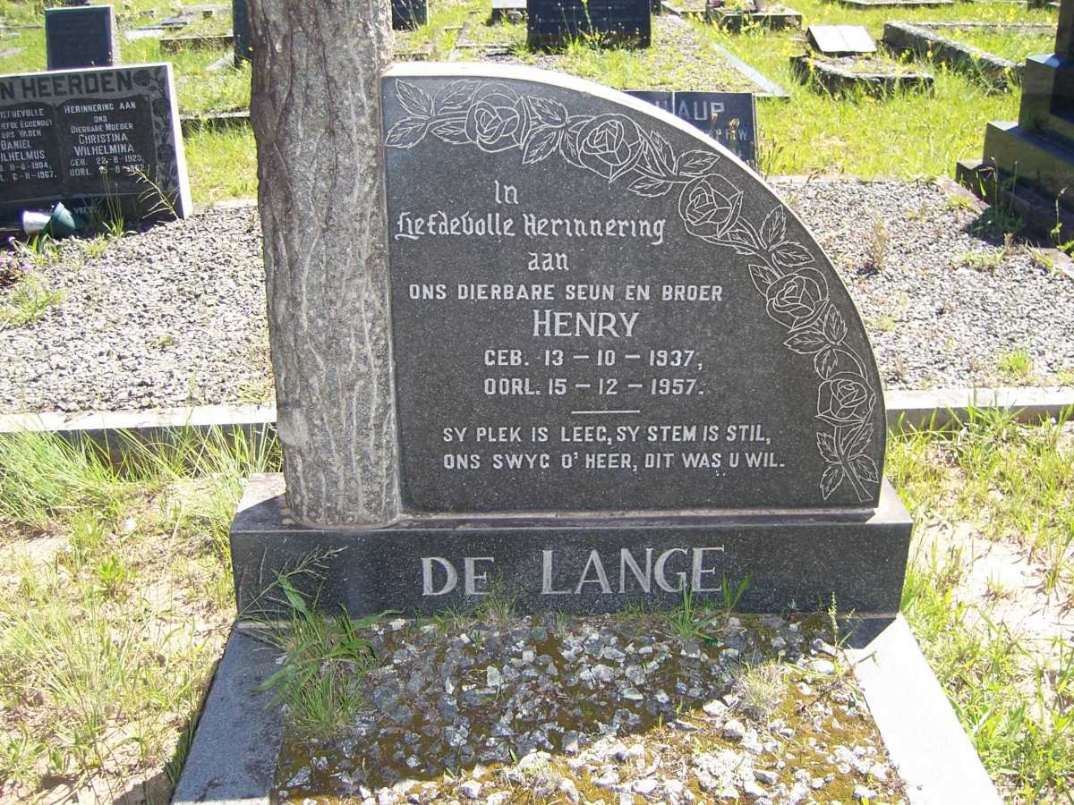 LANGE Henry, de 1937-1957