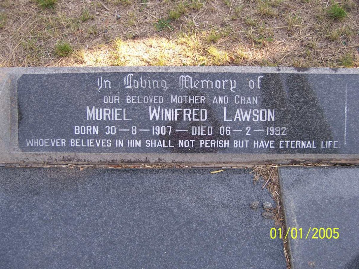 LAWSON Albert Norman 1908-1979 &amp; Muriel Winifred 1907-1992 _2