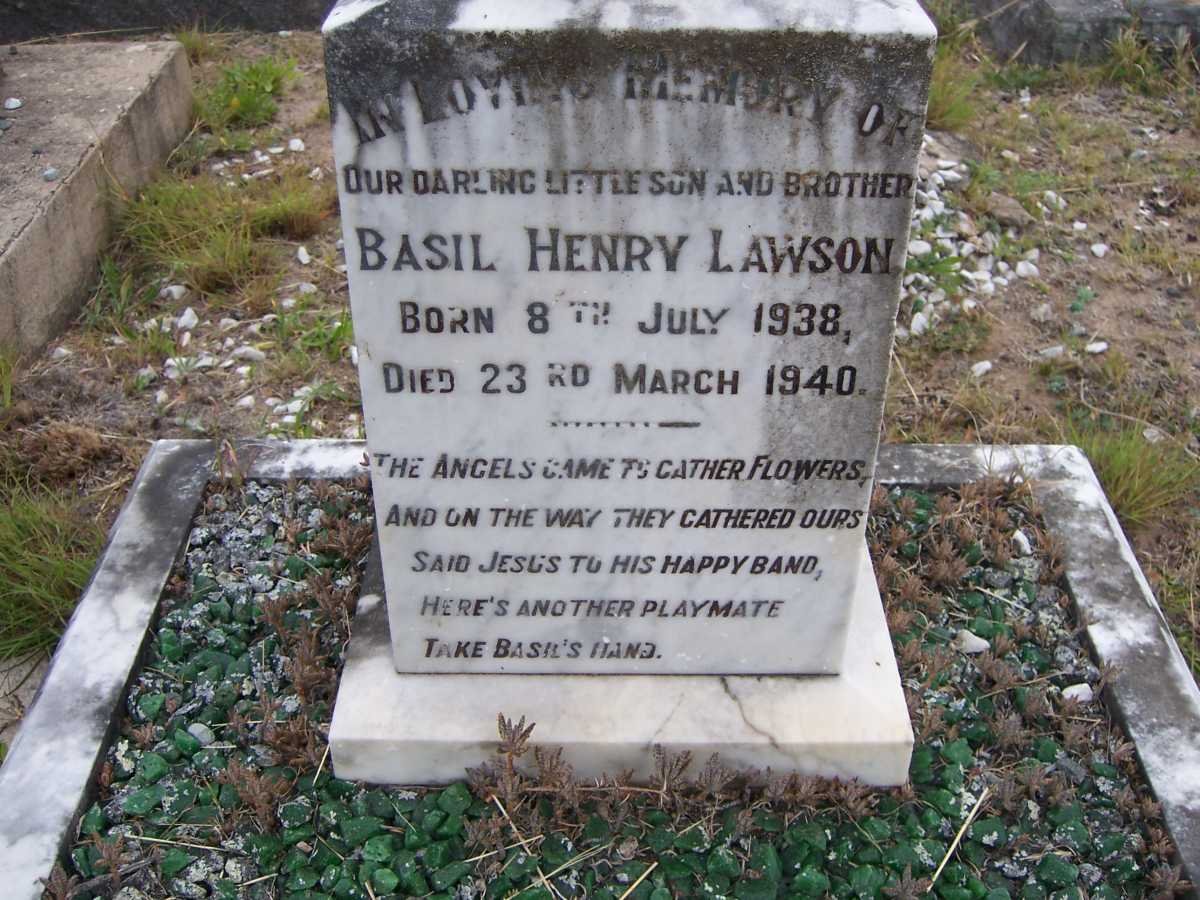 LAWSON Basil Henry 1938-1940