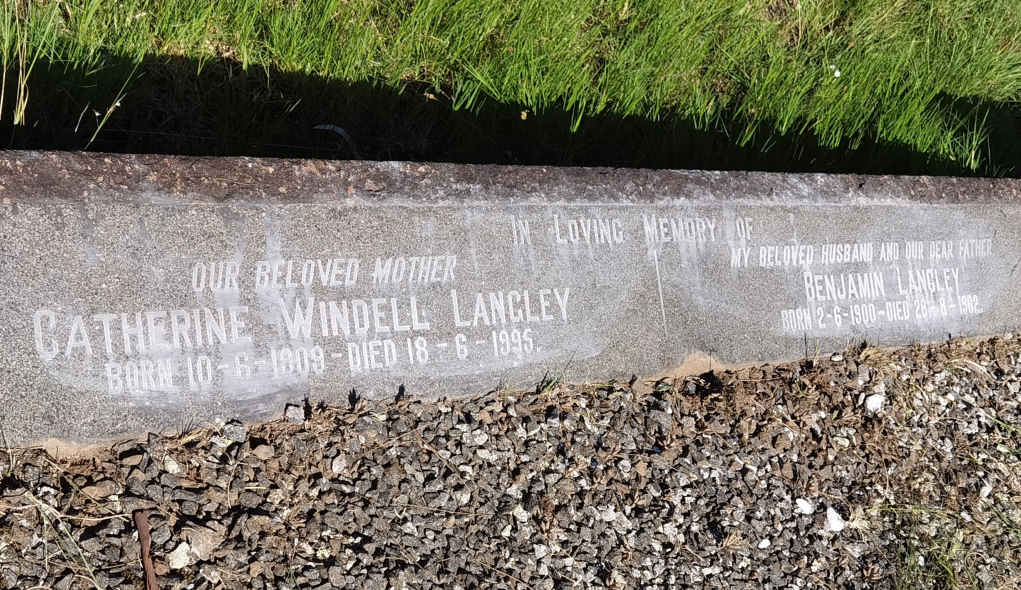 LANGLEY Benjamin 1900-1962 & Catherine Windell 1909-1995