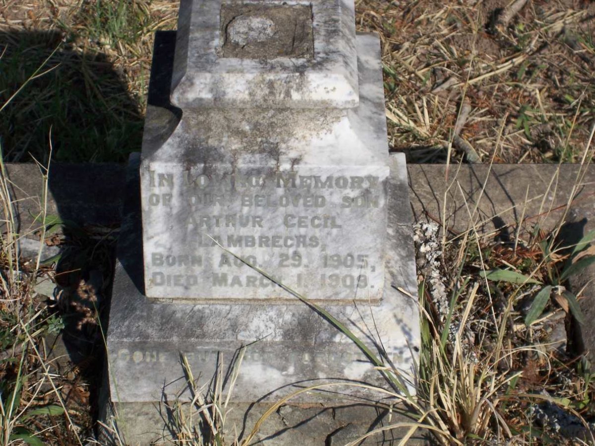 LAMBRECHS Arthur Cecil 1905-1909