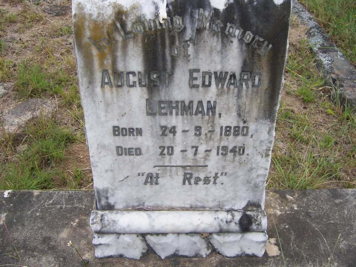 LEHMAN August Edward 1880-1940