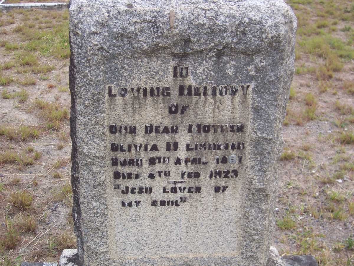 LISHMAN Olivia M. 1867-1923