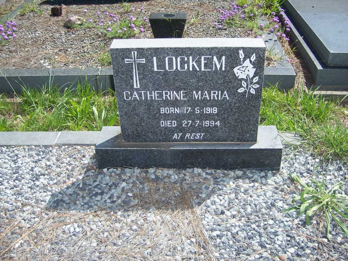 LOCKEM Catherine Maria 1918-1994