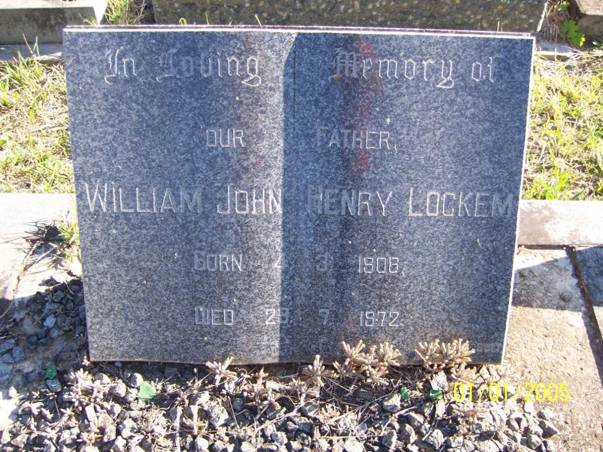 LOCKEM William John Henry 1908-1972