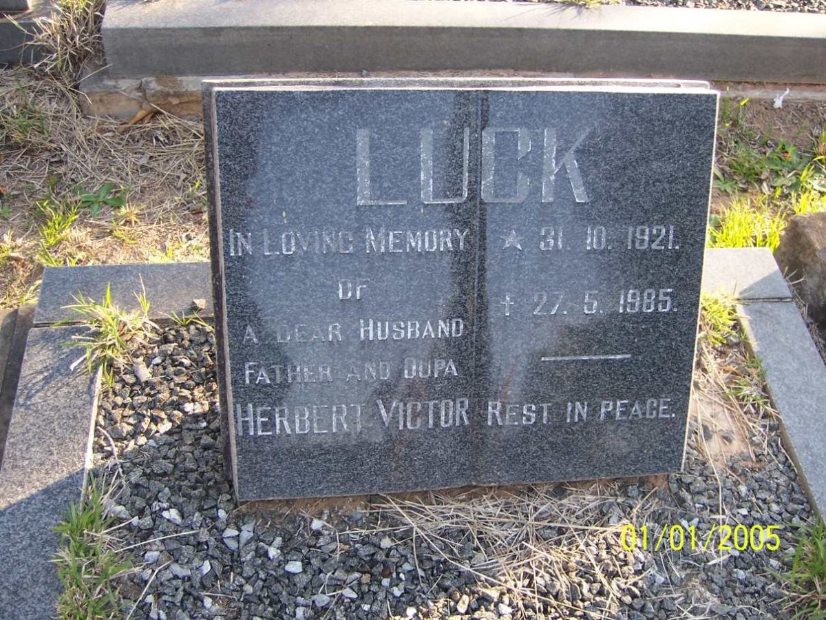 LUCK Herbert Victor 1921-1985