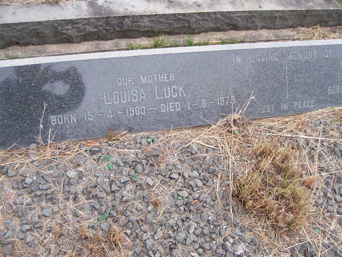 LUCK Louisa 1903-1975