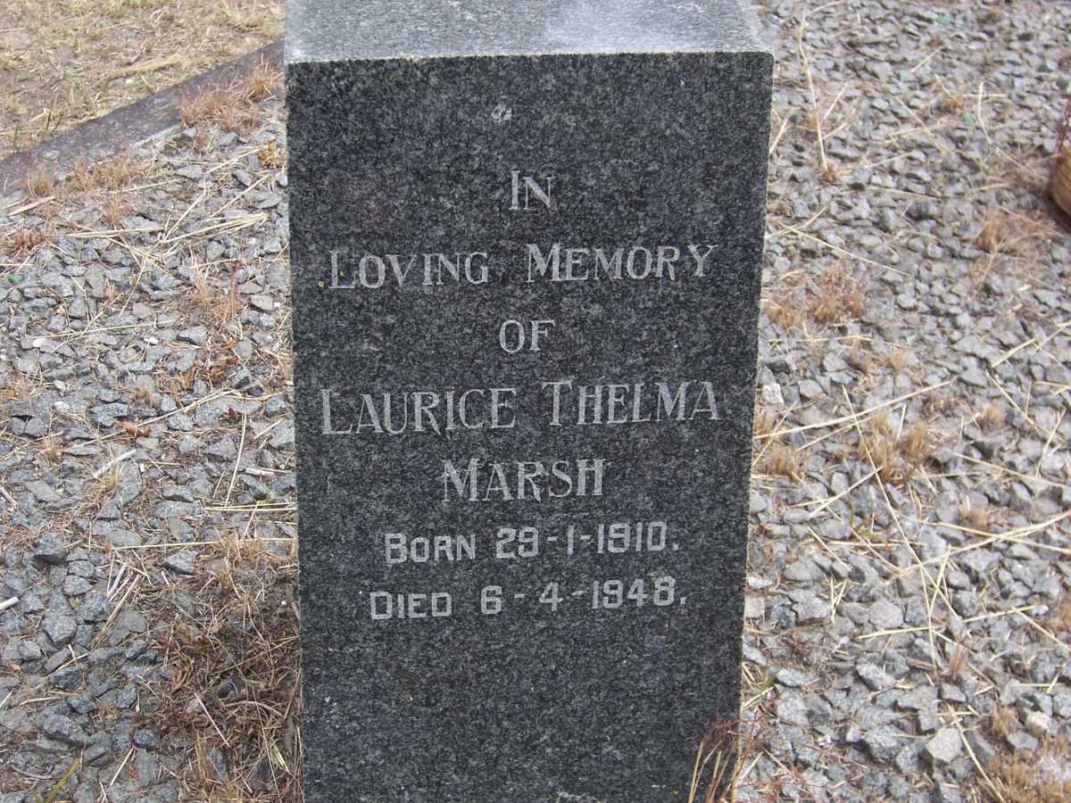 MARSH Laurice Thelma 1910-1948