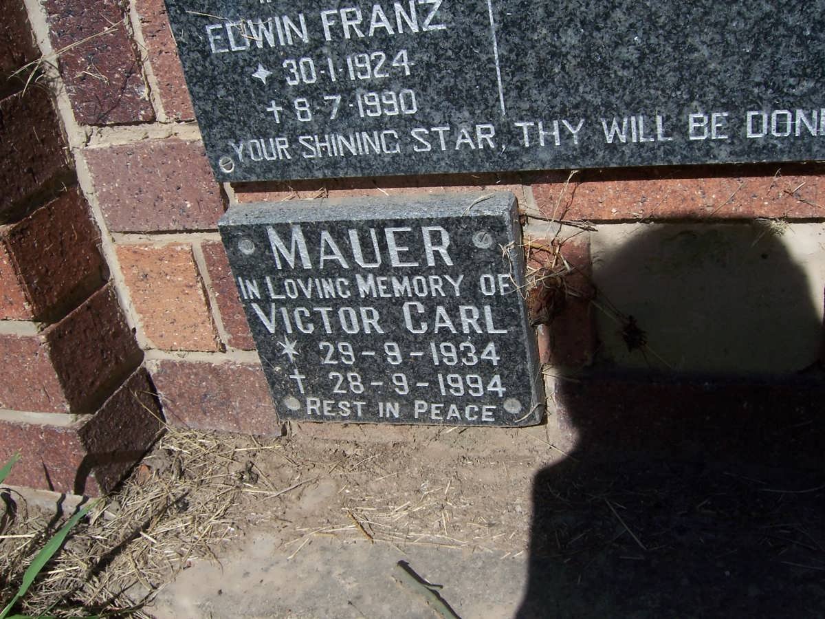 MAUER Victor Carl 1934-1994