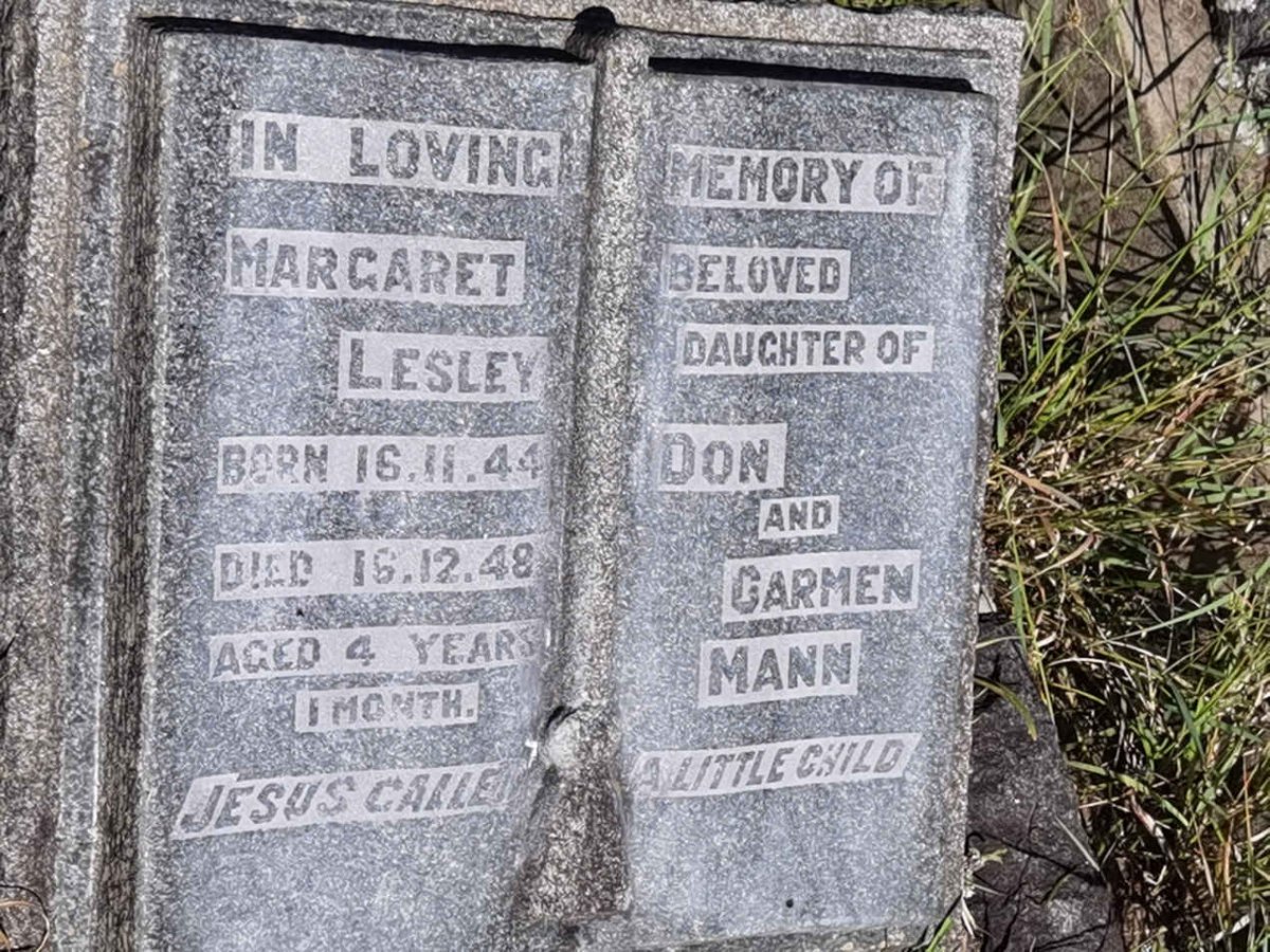 MANN Margaret Lesley 1944-1948