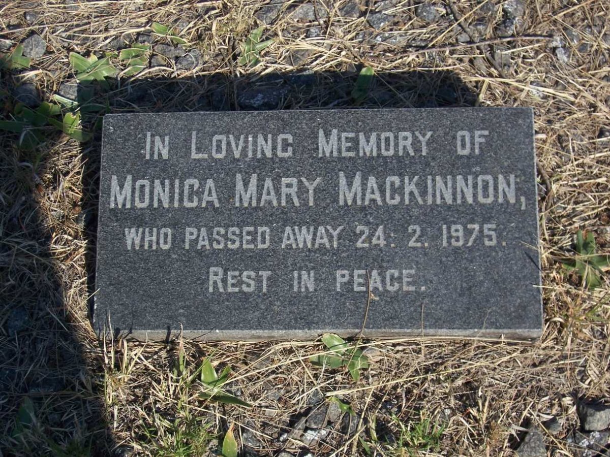MACKINNON Monica Mary -1975