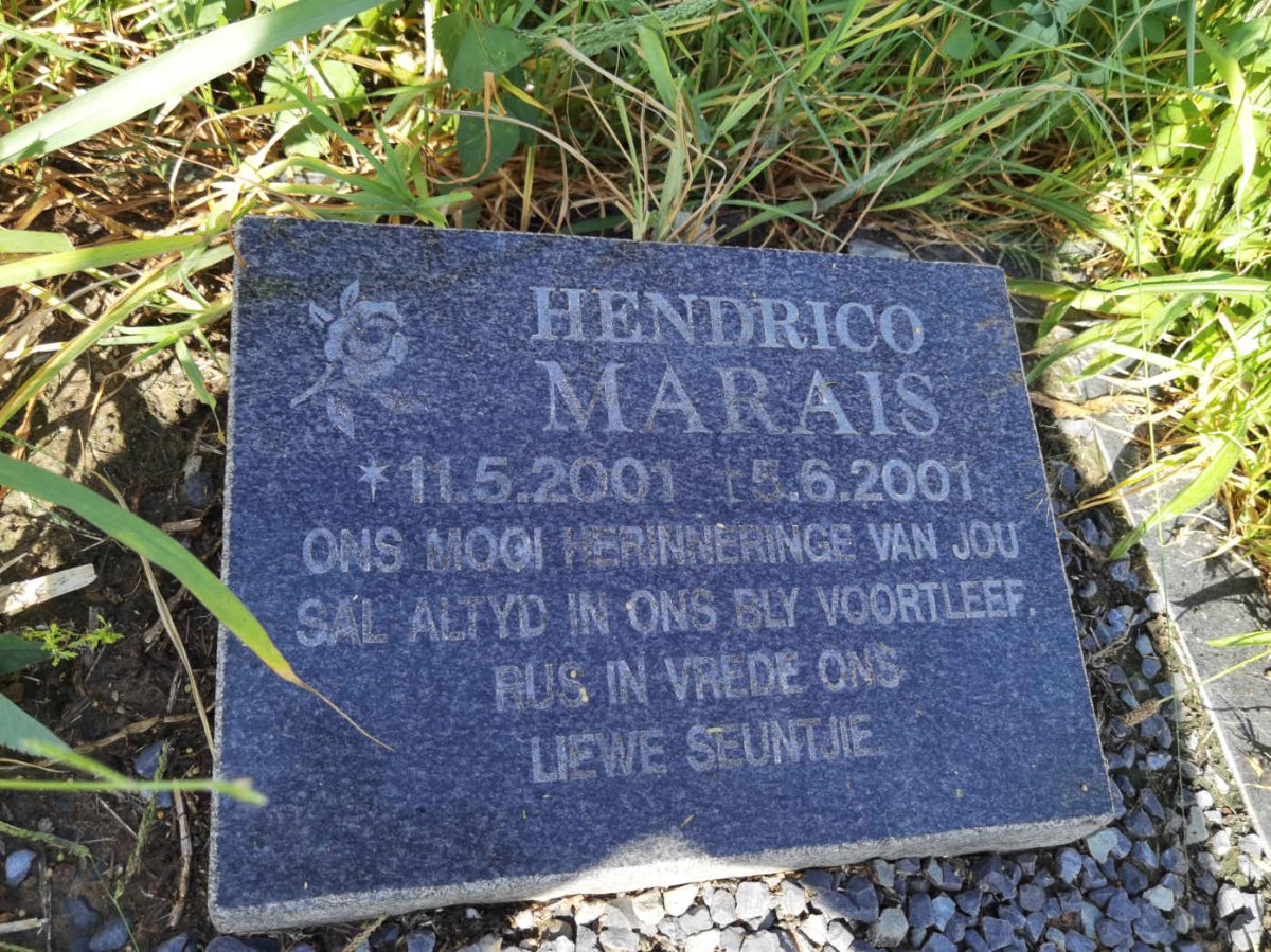 MARAIS Hendrico 2001-2001