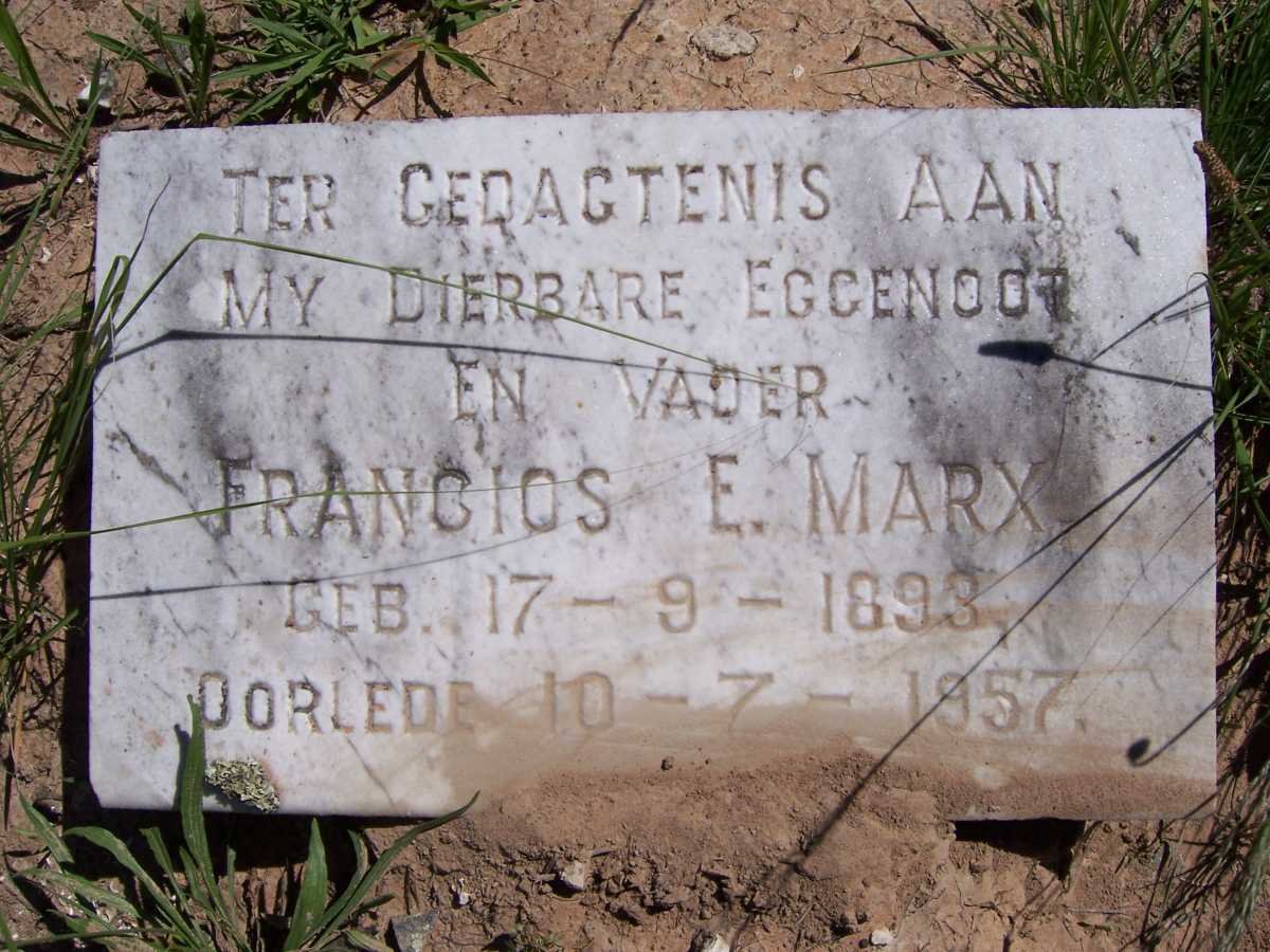 MARX Francois E. 1893-1957