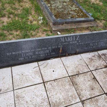 MARITZ Pieter Gert 1935-1980 &amp; Elaine Margaret 1937-2010