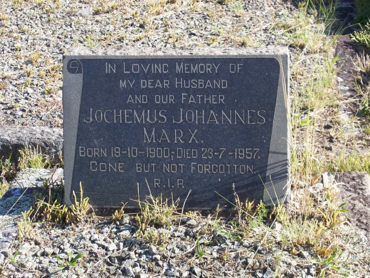 MARX Jochemus Johannes 1900-1957