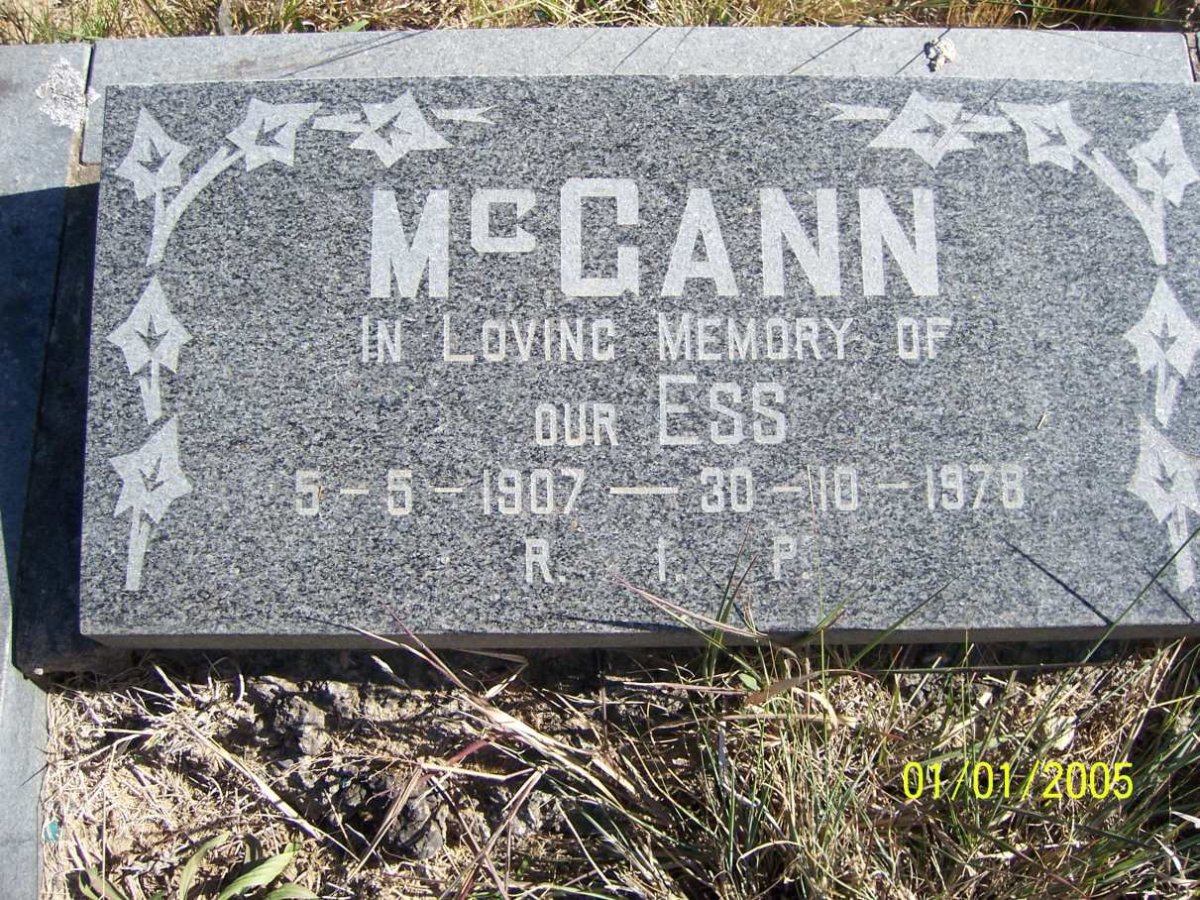 McGANN Ess 1907-1978