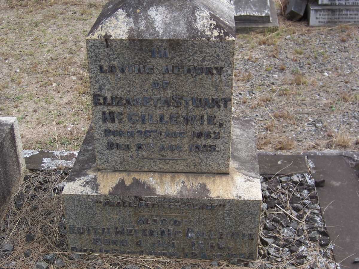 McGILLEWIE Elizabeth Stuart 1862-1925