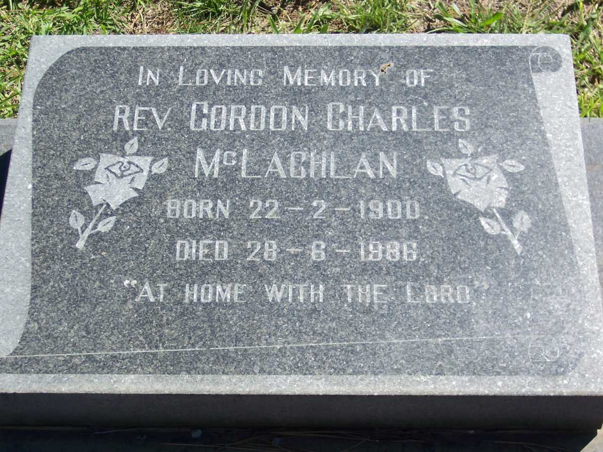 McLACHLAN Gordon Charles 1900-1986