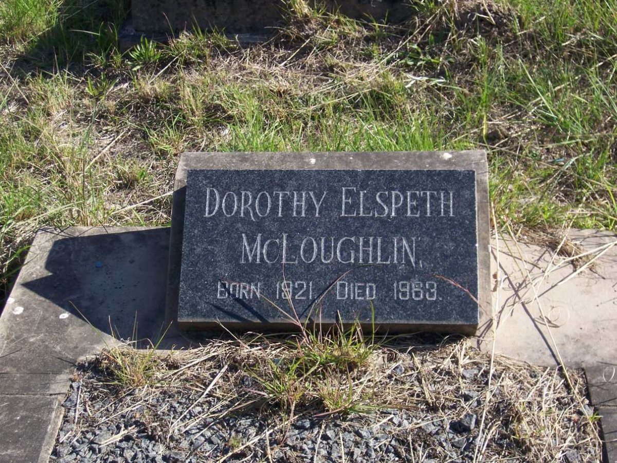 McLOUGHLIN Dorothy Elspeth 1921-1963