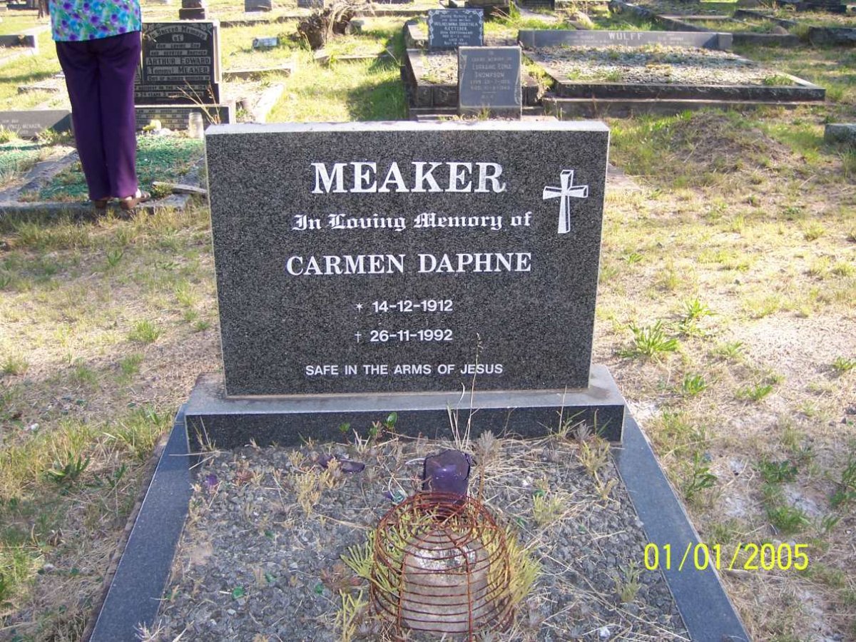 MEAKER Carmen Daphne 1912-1992