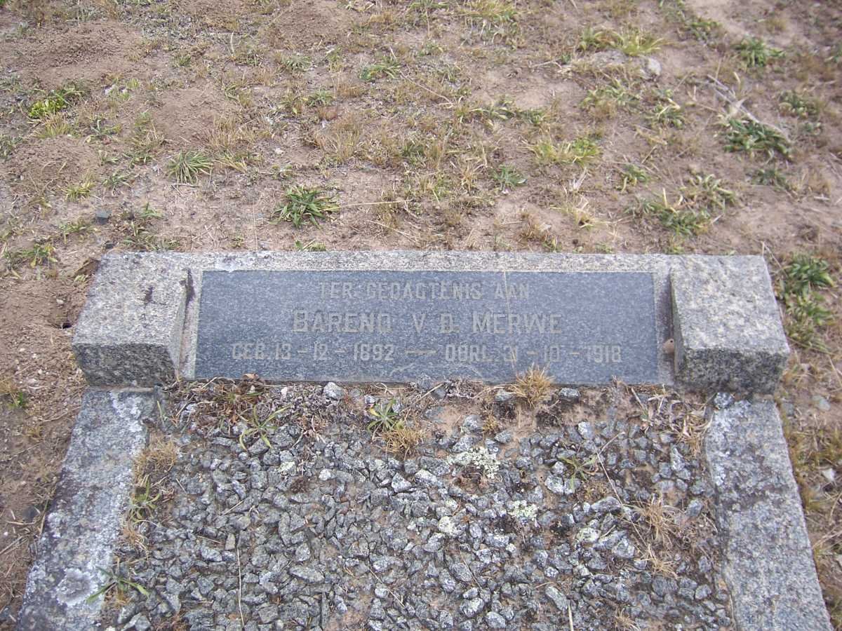 MERWE Barend, van der 1892-1918