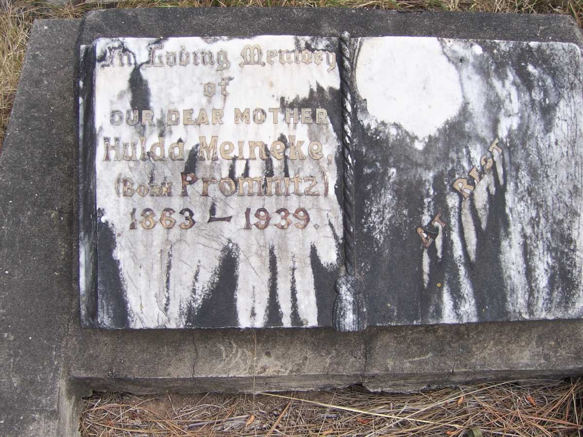 MEINEKE Hulda nee PROMNITZ 1863-1939