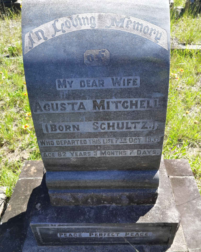 MITCHELL Agusta nee SCHULTZ -1937