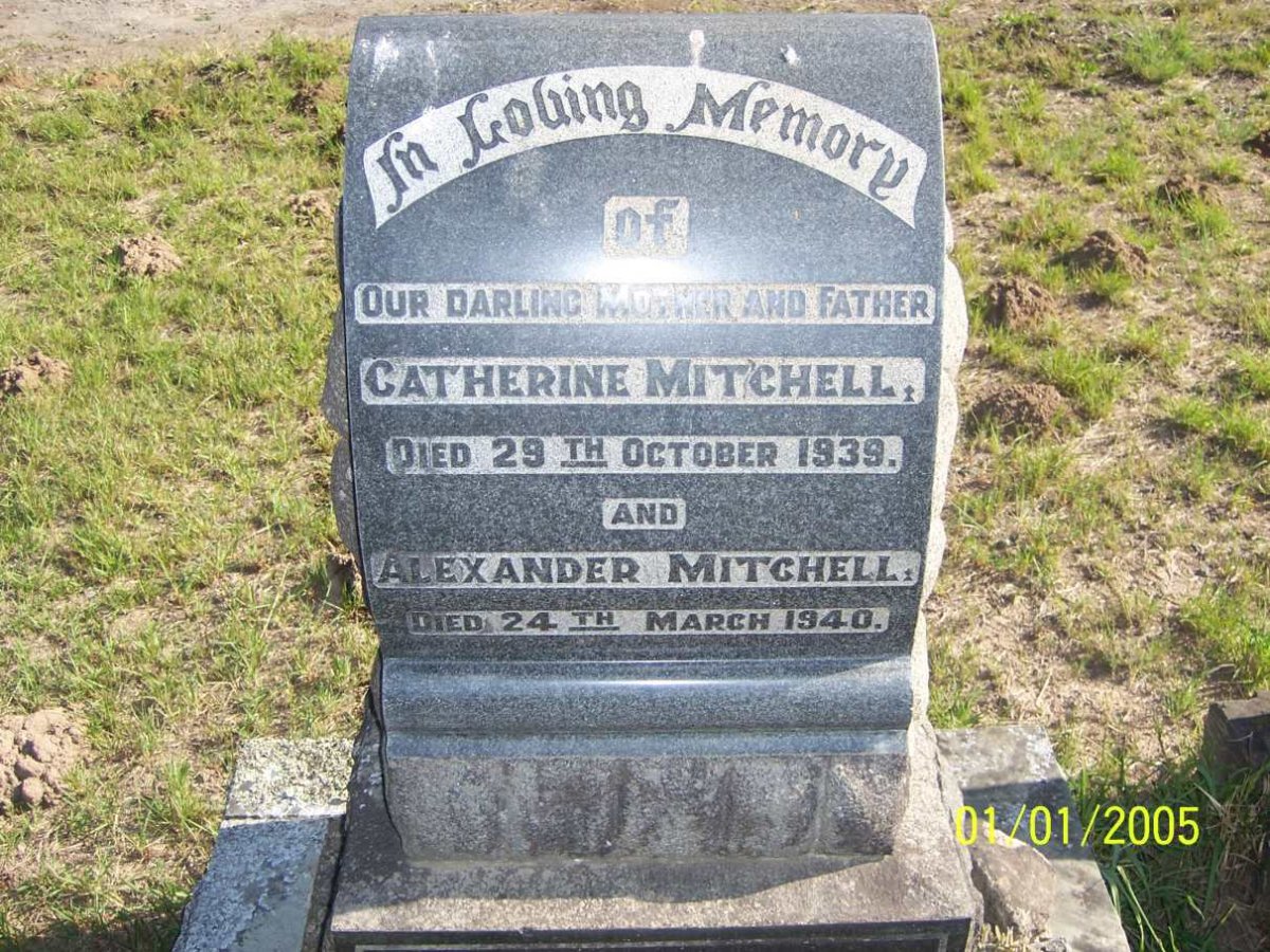 MITCHELL Alexander -1940 &amp; Catherine -1939
