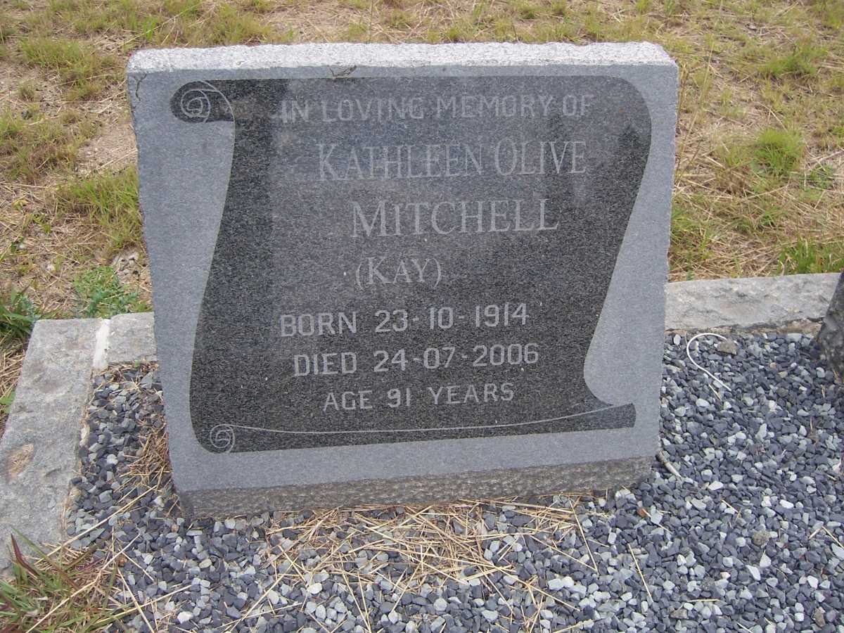 MITCHELL Kathleen Olive 1914-2006