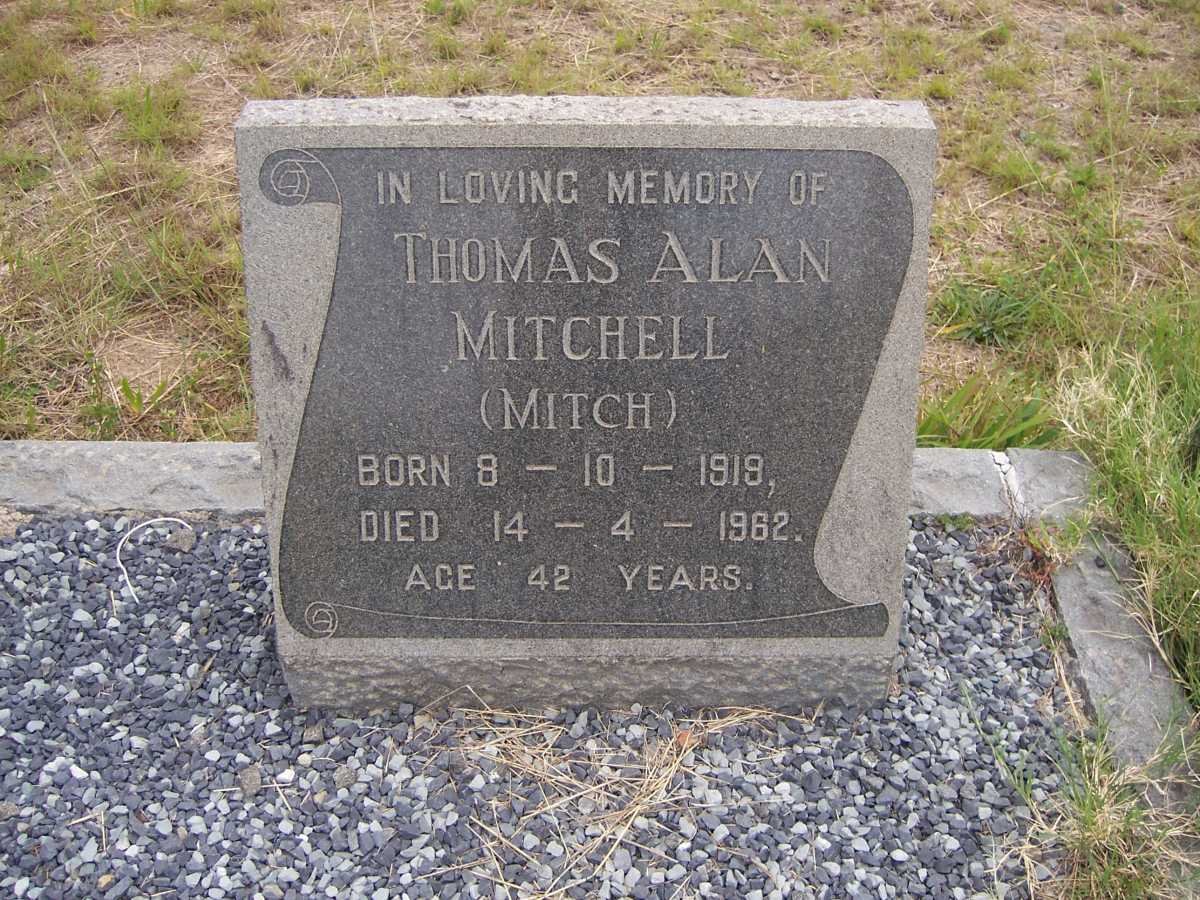 MITCHELL Thomas Alan 1919-1962 &amp; Kathleen Olive 1914-2006