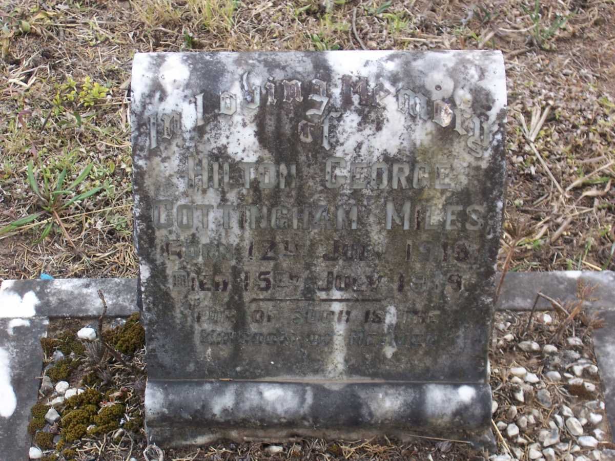 MILES Hilton George Cottingham 1918-1919