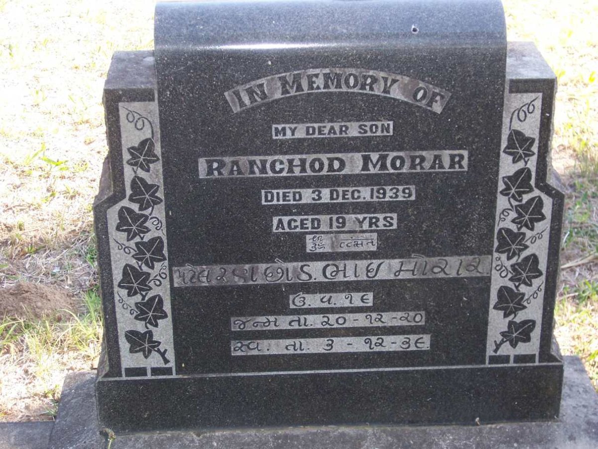MORAR Ranchod -1939