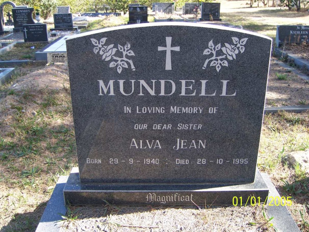 MUNDELL Alva Jean 1940-1995