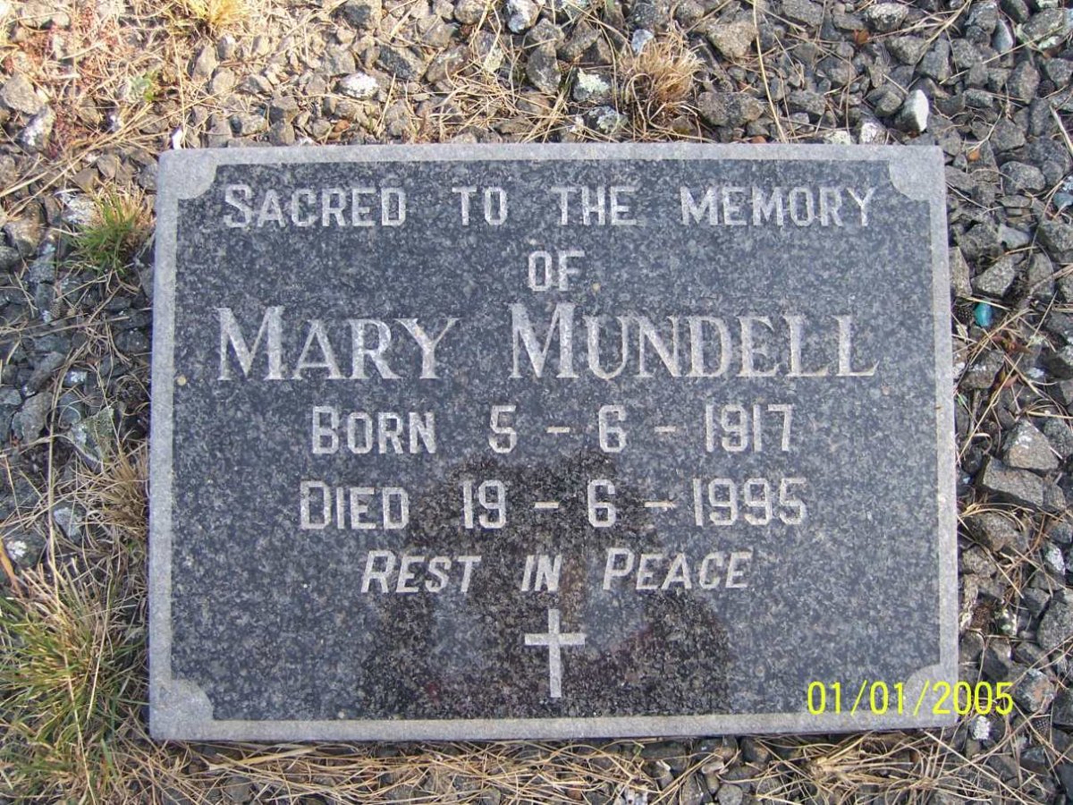 MUNDELL Mary 1917-1995