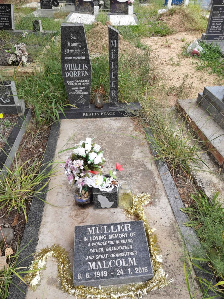 MULLER Phillis Doreen 1926-2000 :: MULLER Malcolm 1949-2016