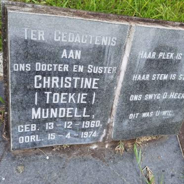 MUNDELL Christine 1960-1974