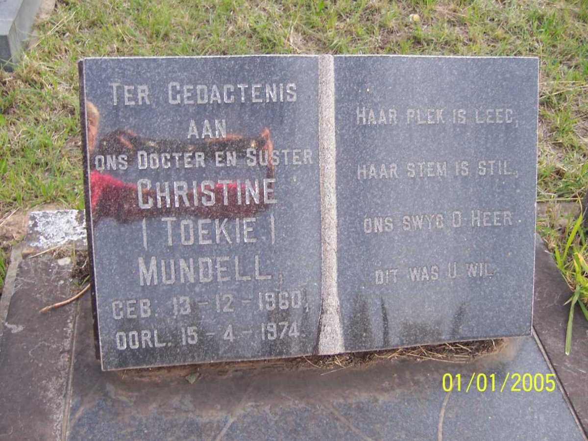 MUNDELL Christine 1960-1974
