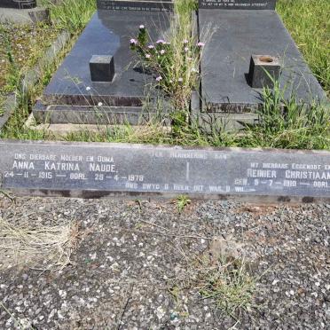 NAUDE Reinier Christiaan 1910-1968 &amp; Anna Katrina 1915-1978