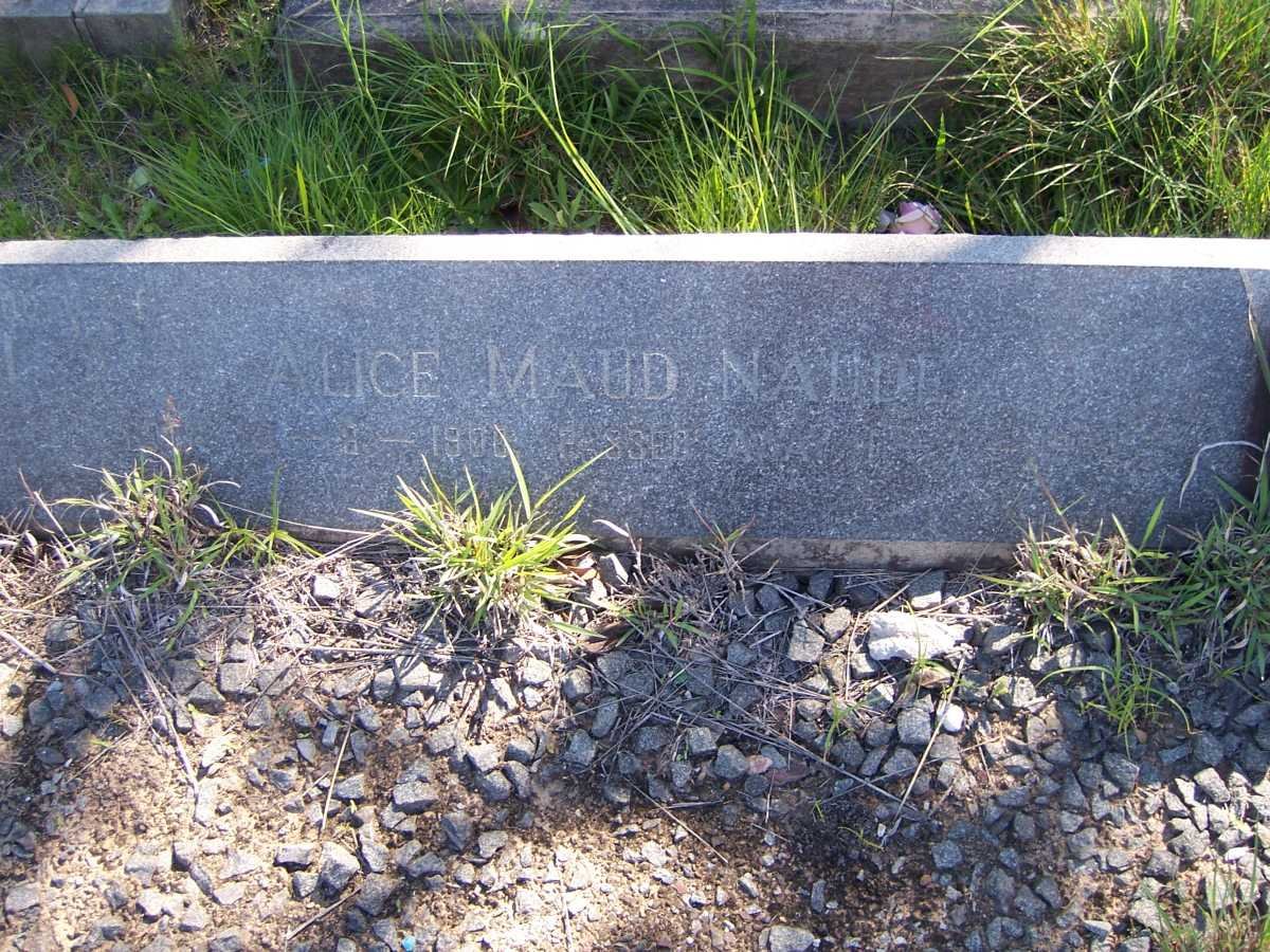 NAUDE Alice Maud 1906-1964