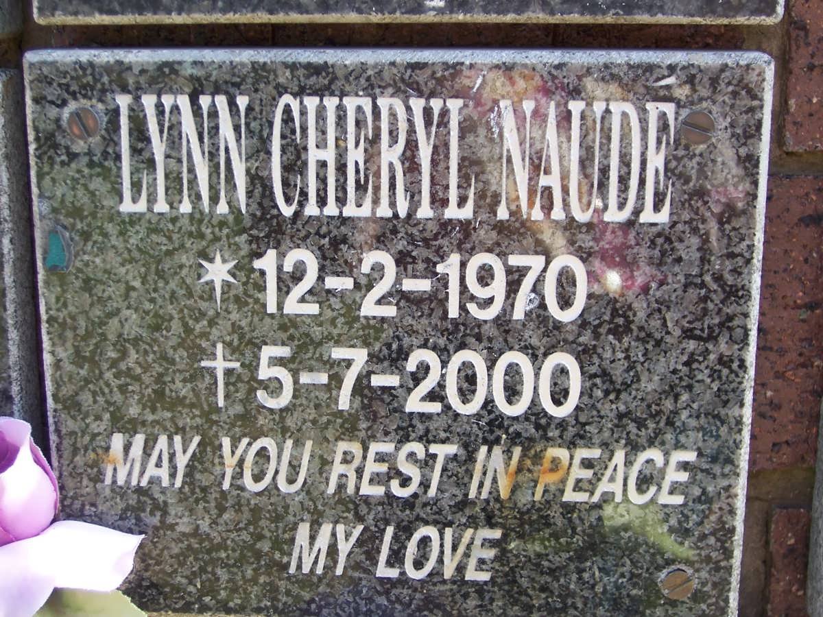 NAUDE Lynn Cheryl 1970-2000