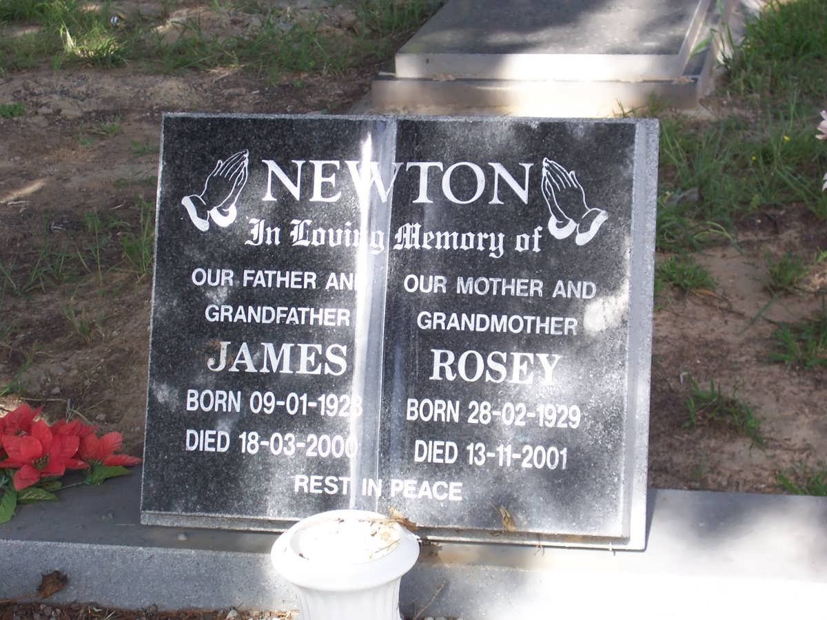NEWTON James 1928-2000 &amp; Rosey 1929-2001